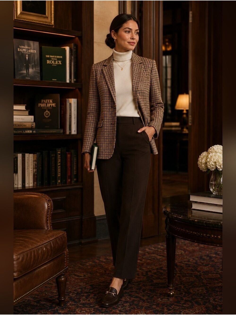 Abercrombie & Fitch Plaid Blazer Old Money Academia Office Chic Jacket Small - Picture 7 of 12